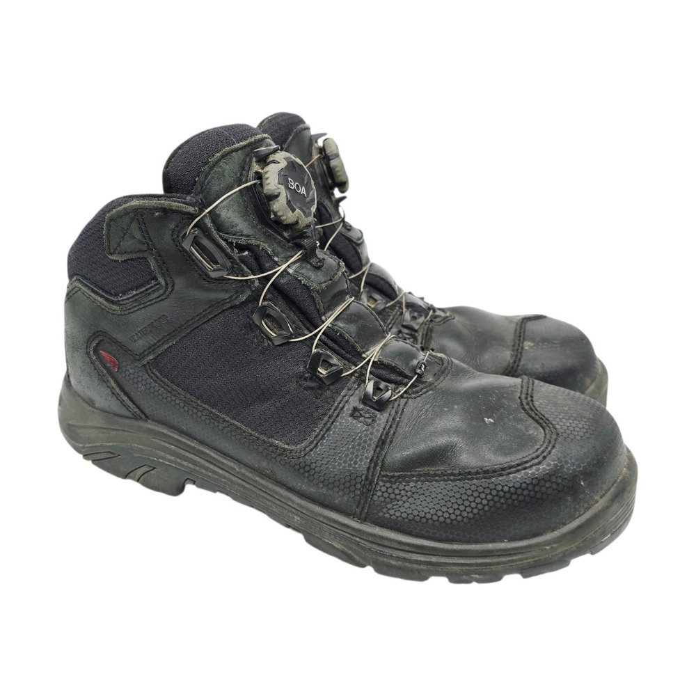 Red Wing Tradesman Boots Mens 11.5D 6614 Steel Toe BOA 5" Waterproof Work Black